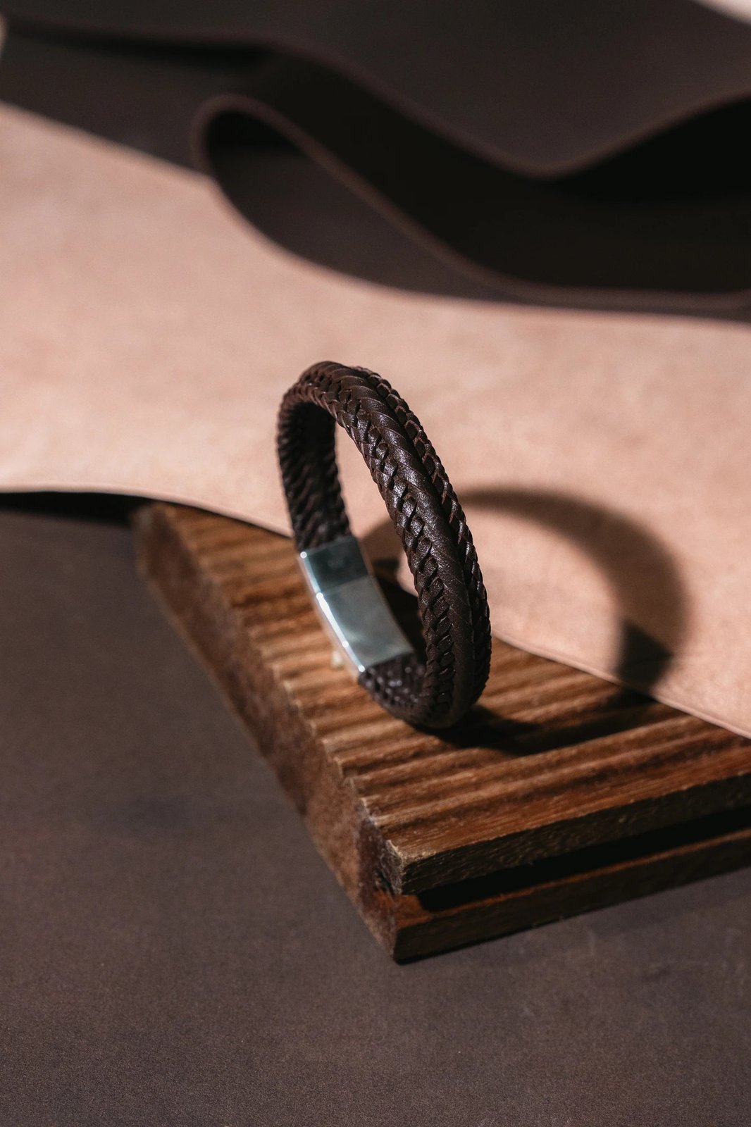 Finished bracelet — steel clasp